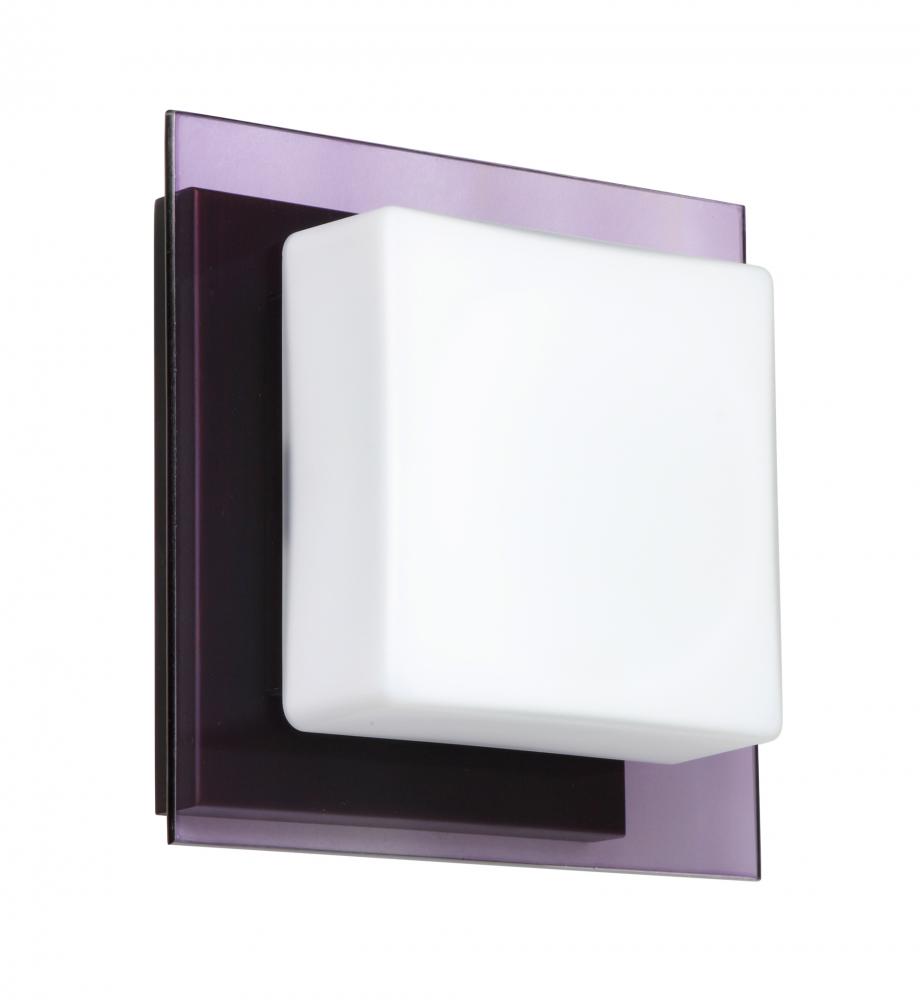 Besa Wall Alex Bronze Opal/Amethyst 1x5W LED