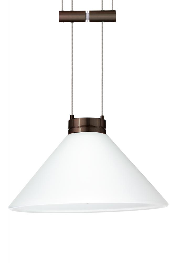 Besa Pendant Kona Bronze White 1x50W Halogen