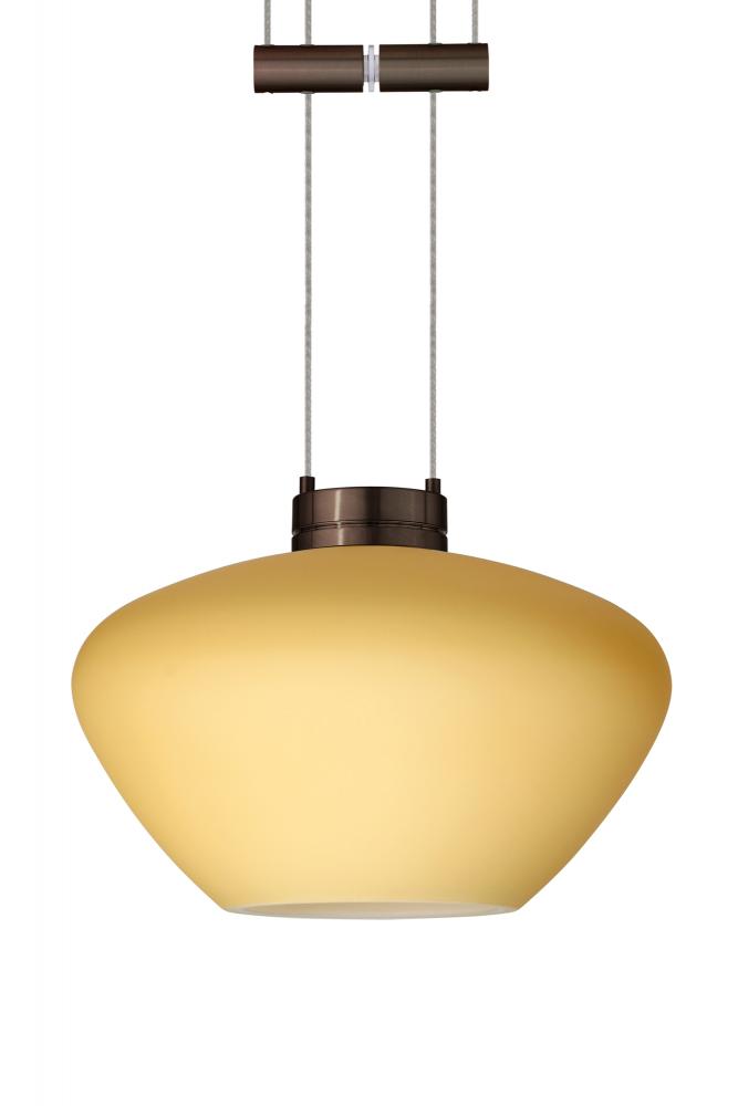 Besa Pendant Peri Bronze Vanilla Matte 1x50W Halogen