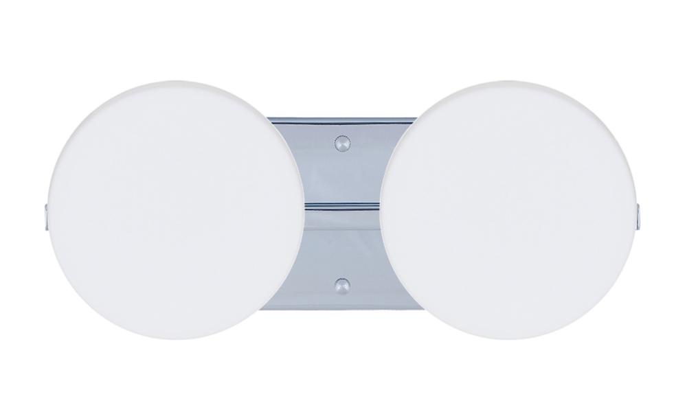 Besa Wall Ciro Chrome Opal Matte 2x5W LED