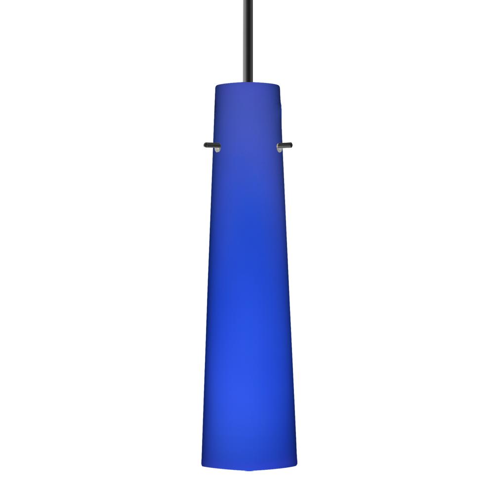 Besa Camino Pendant For Multiport Canopy Black Cobalt Blue Matte 1x40W Halogen