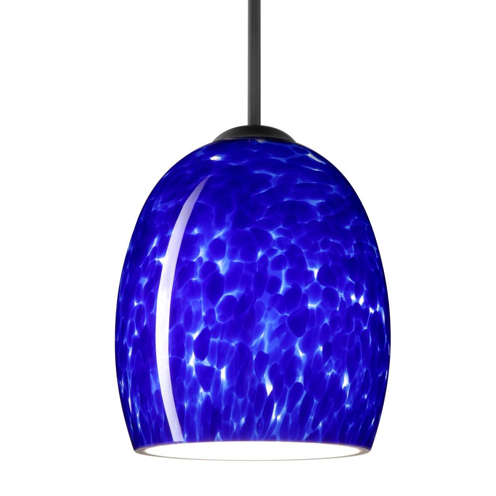 Besa Lucia Pendant For Multiport Canopy Black Blue Cloud 1x75W MAX E26 Base