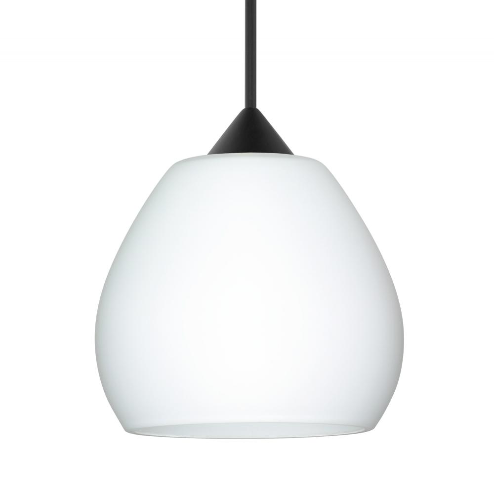 Besa Pendant Tay Tay, Black Finish, Opal Matte 1x50W MAX GY6.35 Base