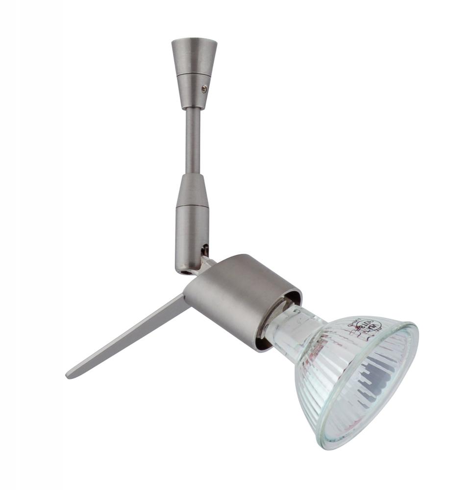 Besa Spotlight With 18" Stem Tipster Satin Nickel 1x50W Halogen Mr16