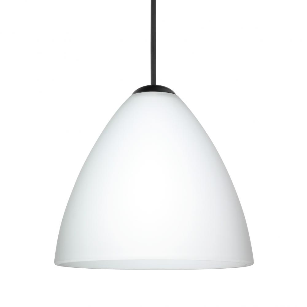 Besa Pendant For Multport Canopy Mia, Black Finish, Opal Matte 1x50W MAX GY6.35 Base