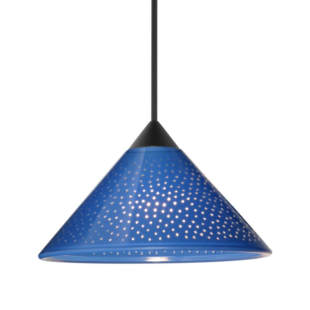 Besa Pendant For Multiport Canopy Kona, Black Finish, Blue Starpoint 1x50W MAX GY6.35 Base