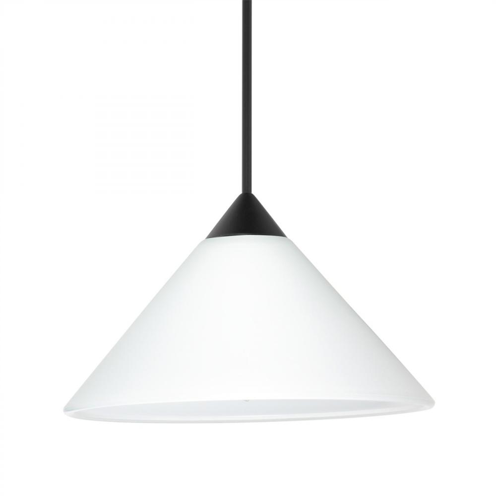 Besa Pendant Kona, Black Finish, White 1x50W MAX GY6.35 Base