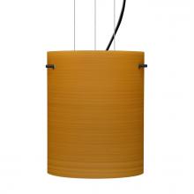 Besa Lighting 1KG-4006OK-BK - Besa Pendant Tamburo 8 Black Oak 1x100W MAX E26 Base