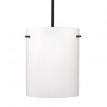 Besa Lighting 1TT-400607-BK - Besa Stem Pendant Tamburo 8 Black Opal Matte 1x100W MAX E26 Base