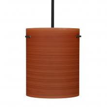 Besa Lighting 1TT-4006CH-BK - Besa Stem Pendant Tamburo 8 Black Cherry 1x100W MAX E26 Base