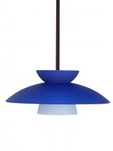 Besa Lighting 1TT-451323-LED-BR - Besa Trilo 15 Pendant Blue Matte Bronze 1x9W LED