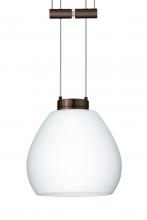 Besa Lighting 1XA-560507-BR - Besa Pendant Tay Tay Bronze Opal Matte 1x50W Halogen