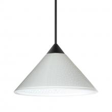 Besa Lighting 1XT-282453-BK - Besa Pendant Kona, Black Finish, White Starpoint 1x50W MAX GY6.35 Base