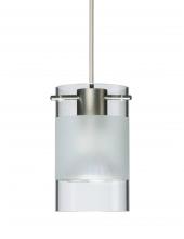 Besa Lighting 1XT-6524EC-LED-SN-L - Besa Pendant Scope Satin Nickel Clear/Frost 1x5W LED Mr16, 15Ft. Cord