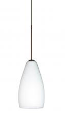 Besa Lighting 1XT-719807-LED-BR - Besa Pendant Karli Bronze Opal Matte 1x5W LED