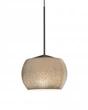 Besa Lighting 1XT-KENOSM-LED-BR - Besa, Keno Cord Pendant, Smoke Sand, Bronze Finish, 1x3W LED