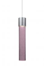 Besa Lighting 1XT-WAND12PL-LED-SN - Besa, Wanda 12 Cord Pendant, Plum Bubble, Satin Nickel Finish, 1x3W LED