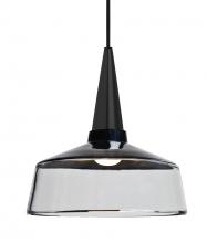 Besa Lighting 1JT-BARON10BK-BK - Baron 10 Cord Pendant, Black/Clear, Black Finish, 1x60W Medium base