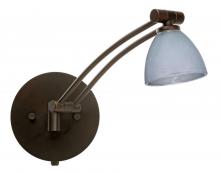 Besa Lighting 1WW-1758SF-BR - Besa Wall Divi Bronze Silver Foil 1x50W Mr16