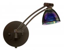 Besa Lighting 1WW-1858DW-BR - Besa Wall Divi Bronze Black Dicro Wavy 1x50W Mr16