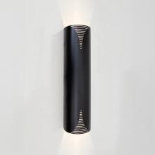 Besa Lighting EDGE24-LED-BK - Besa Edge 24 Sconce, White Diffuser, Black Finish, 2x11W LED