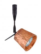 Besa Lighting RSP-5145CF-18-BR - Besa Spotlight With 18" Stem Nico 3 Bronze Stone Copper Foil 1x50W Halogen Mr16