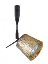 Besa Lighting RSP-5145GF-18-BR - Besa Spotlight With 18" Stem Nico 3 Bronze Stone Gold Foil 1x50W Halogen Mr16