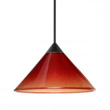 Besa Lighting RXP-117681-BK - Besa Pendant Kona, Black Finish, Sunset 1x50W MAX GY6.35 Base