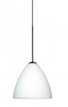 Besa Lighting RXP-177907-BR - Besa Pendant Mia Bronze Opal Matte 1x50W Halogen