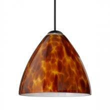 Besa Lighting RXP-177918-BK - Besa Pendant Mia, Black Finish, Amber Cloud 1x50W MAX GY6.35 Base