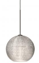 Besa Lighting X-4615GL-LED-BR - Besa Pendant For Multiport Canopy Kristall 6 Bronze Glitter 1x5W LED