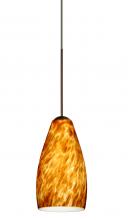 Besa Lighting X-719818-LED-BR - Besa Pendant For Multiport Canopy Karli Bronze Amber Cloud 1x5W LED