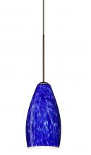 Besa Lighting X-719886-LED-BR - Besa Pendant For Multiport Canopy Karli Bronze Blue Cloud 1x5W LED