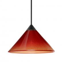 Besa Lighting XP-117681-BK - Besa Pendant Kona, Black Finish, Sunset 1x50W MAX GY6.35 Base