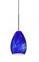 Besa Lighting XP-171386-BR - Besa Pendant Pera 6 Bronze Blue Cloud 1x50W Halogen