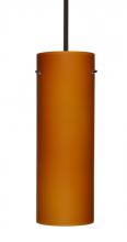 Besa Lighting 1TT-412880-BR - Besa Stem Pendant Tondo 18 Bronze Amber Matte 1x150W A21