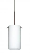 Besa Lighting XP-440407-BR - Besa Stilo 7 Pendant Bronze Opal Matte 1x50W Halogen