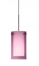 Besa Lighting 1XP-A44007-BR - Besa Pendant Pahu 4 Bronze Transparent Amethyst/Opal 1x35W Halogen