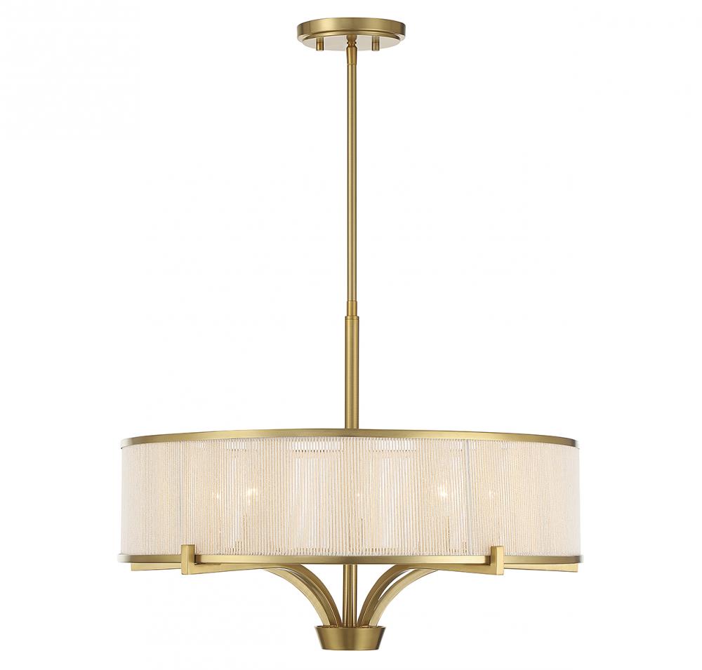 Wynwood 5-Light Chandelier in Warm Brass