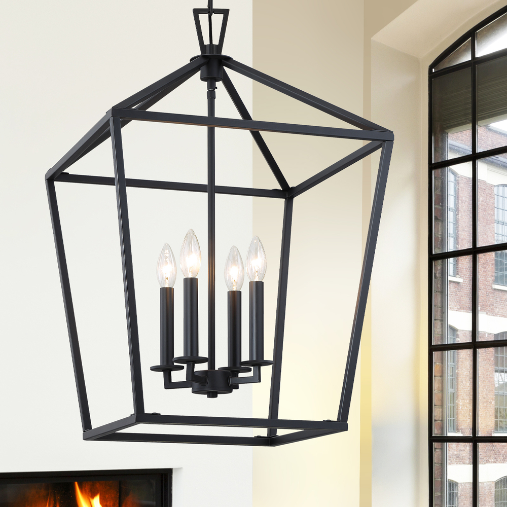 Townsend 4-Light Pendant in Matte Black