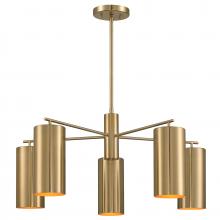 Savoy House 1-6508-5-127 - Lio 5-Light Chandelier in Noble Brass by Breegan Jane