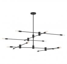 Savoy House 1-7001-12-89 - Lyrique 12-Light Chandelier in Matte Black