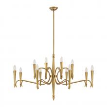 Savoy House 1-9418-12-220 - Tremont 12-Light Chandelier in Riviera Brass