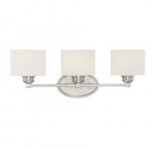 Savoy House 8-890-3-SN - Kane 3-Light Bathroom Vanity Light in Satin Nickel