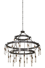 Kalco 506274MGM - Stuyvesant 12+16+8 Light 3 Tier Chandelier