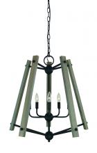 Framburg Limited Editions F-L1137 MBLACK - 5-LIGHT MATTE BLACK MEREDITH CHANDELIER