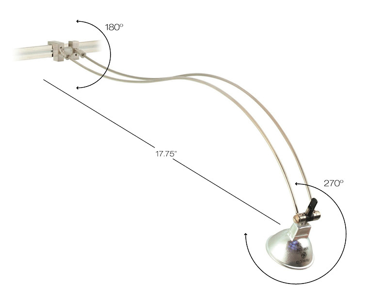 Picture Light Arc Monopoint 6W MR16 LED Bronze