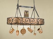 Hi-Lite MFG Co. H-93Y-D-BK01/B-COP MAR - POT RACK COLLECTION