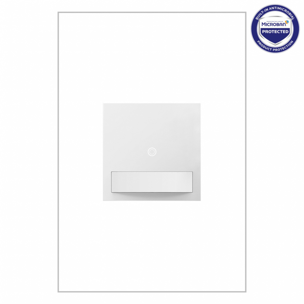 adorne® Motion Sensor Switch, Manual On/Auto Off, White, with Microban®