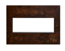 Legrand AWM3GHFBR1 - adorne? 3-Gang Screwless Wall Plate in Hubbardton Forge? Bronze